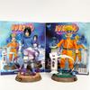 12CM Anime Naruto Uzumaki Sasuke Figure Vibration Stars Fighting Pose Figure Toy Doll Aciton Figure PVC Ornament Set
