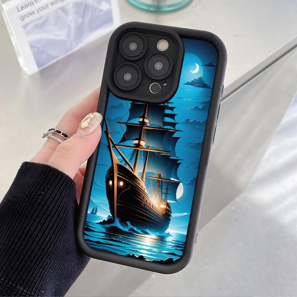 Pirate Corsair Mobile Phone Case for iPhone 17 16 15 14 13 12 11 Air Pro Max Plus Thicken TPU Colorful Cover Cover Pretty Luxury