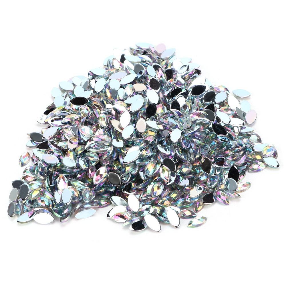 1000PCS Flatback Flatback Rhinestones Fancy Glass Rhinestones Craft Rhinestones Crafts DIY белый