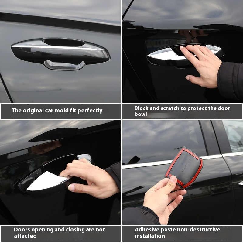For BYD Song Plus DMI Seal U Sealion 6 Car Door Handle Sticker Scratch Protection EV OEM Color Car Accessories
