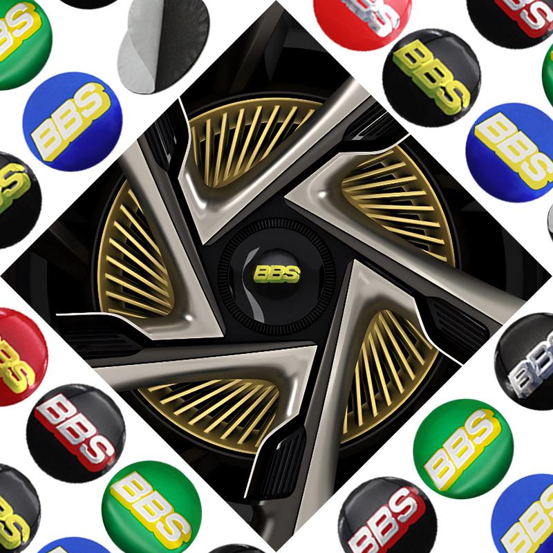 4 szt. 56 mm 60 mm 65 mm Stylizacja Samochodu Naklejki na Środkowe Kołpaki Kół Akcesoria Zamienne do Samochodu Dla Odznaki Emblematu Naklejki BBS Akcesorium
