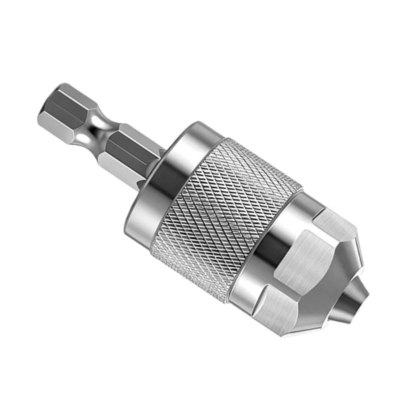 G8DA Universal Pneumatic Drill Hexagonal Shank Chuck 3 Jaw Quick Install Metal Tool