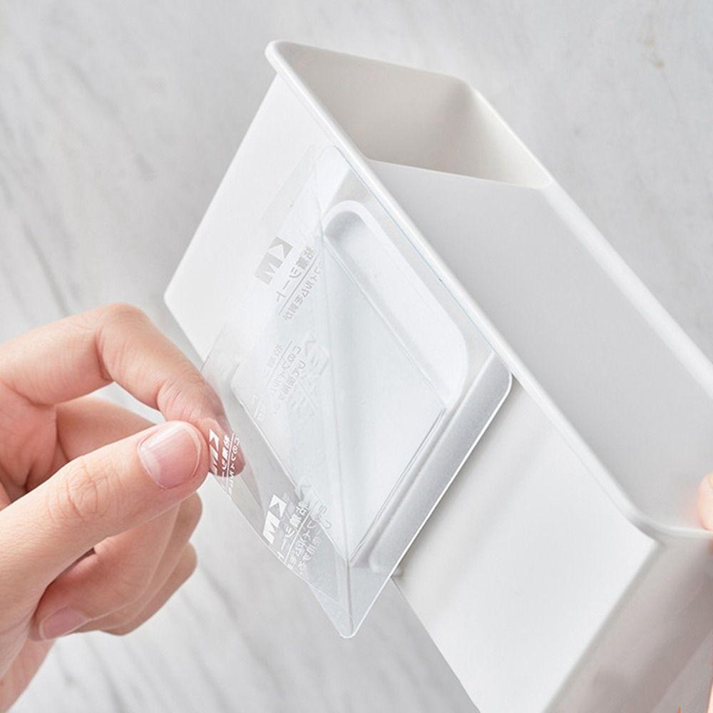 Plastic Toothbrush Storage Rack Dustproof White/Grey Toothbrush Toothpaste Holder with Cover Wall Mounted