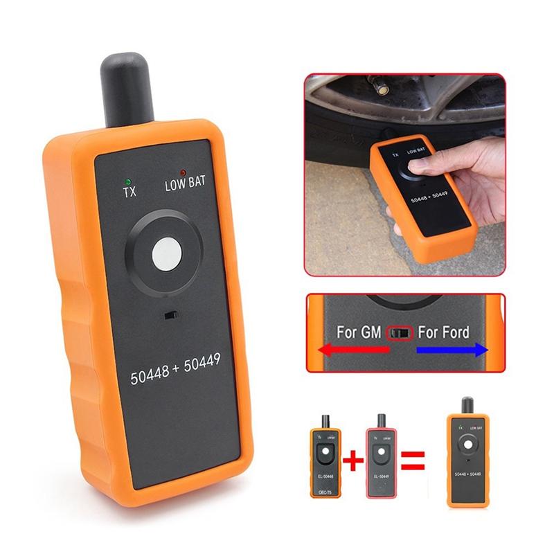 2 v 1 nástroj pro opětovné naučení TPMS, EL-50448 EL-50449 Nástroj pro aktivaci systému monitorování tlaku v pneumatikách Pro vozidla Ford GM Náhradní díly