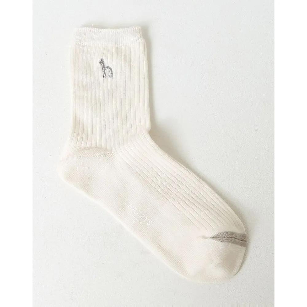 [26FW] Women's White Mid-Length Socks 3-Pair Set HISS6F221WT