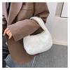 Plush Faux Fur Mini Square Bag for Women, Soft Fluffy Handheld Shoulder Purse, 2022 Winter Fashion Cute Handbag