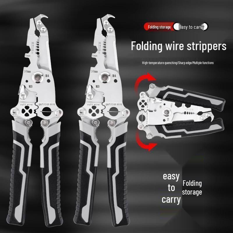 18-in-1 Multifunctional Electrician Wire Stripper, Separator, Puller, Crimper, Looping & Cutting Tool