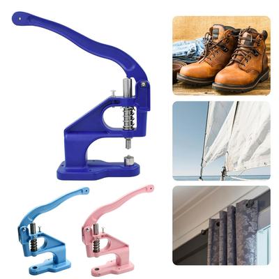 Presă cu ochiuri rezistente pentru presă manuală Mașină cu ochiuri din aliaj de aluminiu Perforator manual cu ochiuri pentru prelate din piele, pânză