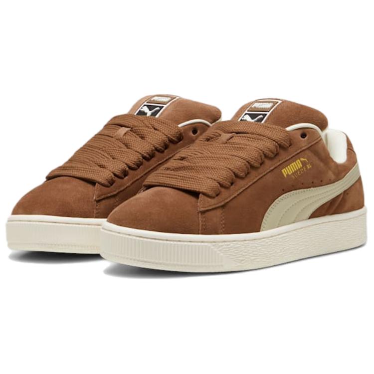 Puma Camurça XL Castanho Branco Tênis Unissex Marrom 395205-18