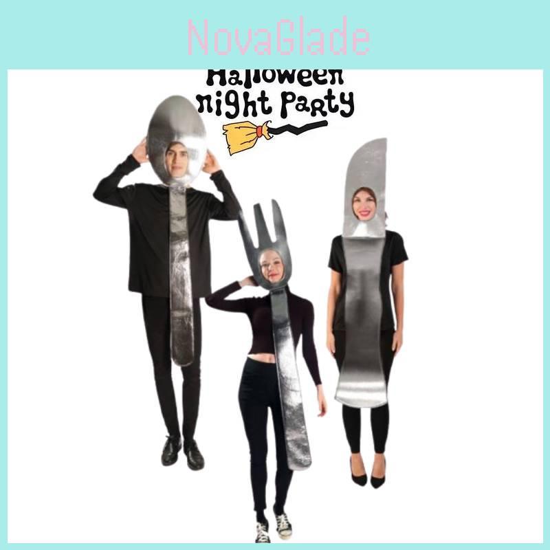 Lustiges Halloween-Paarkostüm-Set für Männer und Frauen Perfekt für Bühnenauftritte