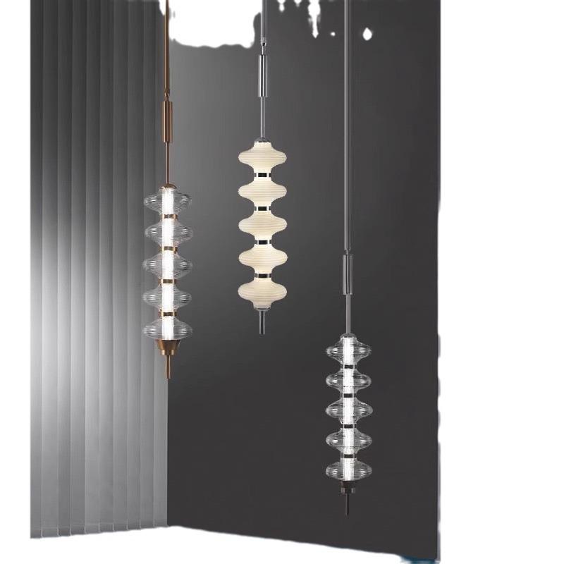 Nordic Cream Glass Chandelier for Bedroom, Living Room, and Hall