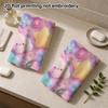 3D Rainbow Cloud Heart Bath Towel, Soft Absorbent Quick-Dry Towel for Bathroom