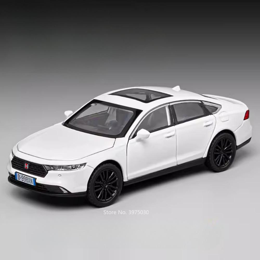 1:32 Honda Accord CIVIC TYPE-R Toys Cars Miniature Models Alloy Diecast Doors Opened Car Toy Sound Light Vehicles Children Gifts ahn256