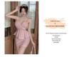Chic V-Neck Camisole Dress - Slimming, Hip-Hugging, Belly Concealing, Short Skirt