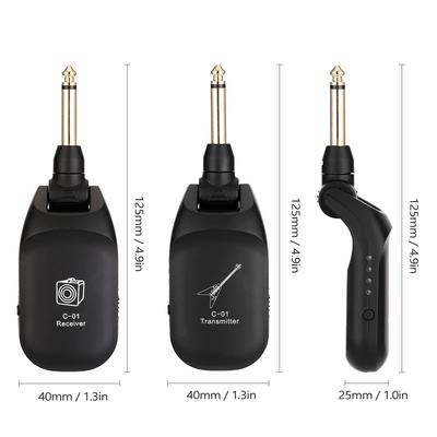 Gitarren-Funkempfänger C01 E-Gitarren-Funktransceiver Elektrischer Haartrockner-Transceiver Gitarren-Anschlusskabel
