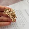 Metal Butterfly Brooches For Women Alloy Material Office Lady Insect Pin Gold Color New Arrival 2023