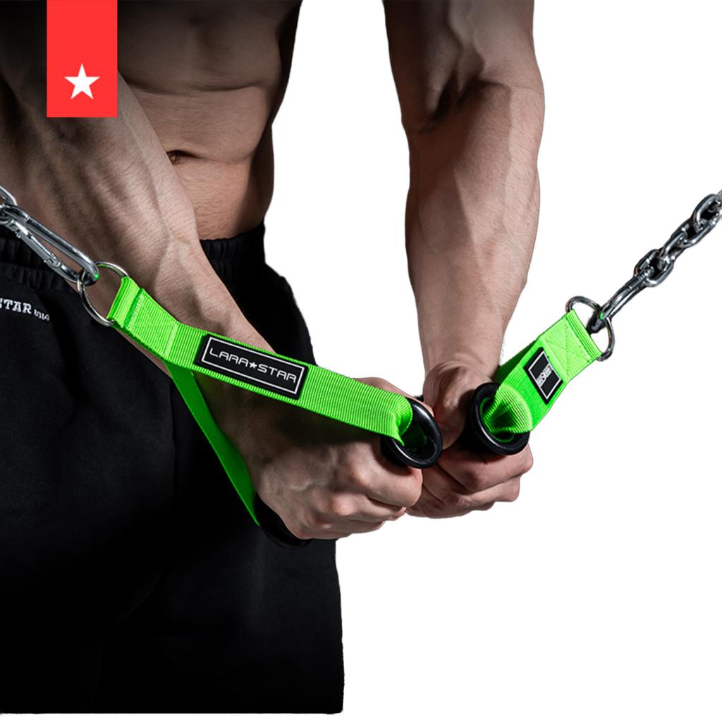 TPR Pull Down Grip Handles for Arm Strength Training Fitness Accessory