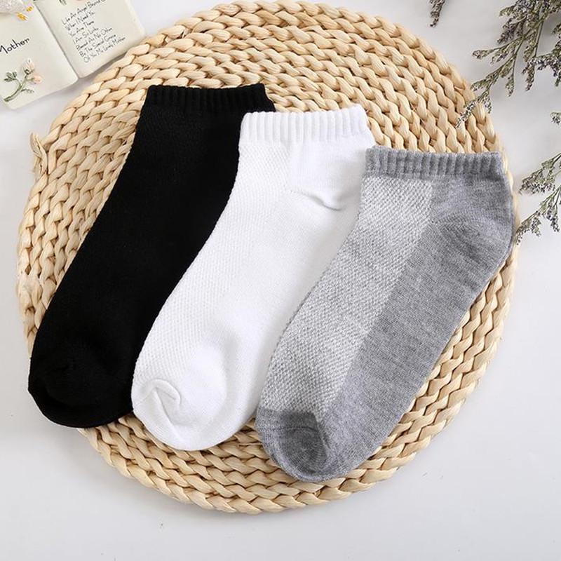 5 Pairs Men's Short Socks Breathable Boat Socks Slippers Ankle Men/Male Socks
