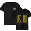 2026 Hot Summer Football Star Cr7 Cotton Children T-shirt Brand Sport Double Sided Print Casual Men Women Clothes Short Sleeve Top Boy Girl Tee
