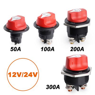DC 12V 50A 100A 200A 300A Auto Rally Batterie Trennschalter Power Isolator Cut Off Schalter Kit Für Lkw auto Motorrad Boot