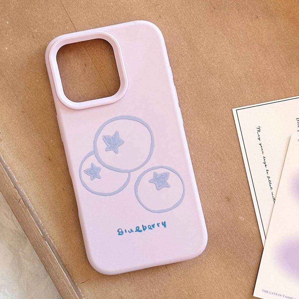 Creative Line Fruit Suitable for IPhone Apple 17Pro Mobile Phone Case 15/16 Glutinous Rice 13 Liquid 12 Simple 14