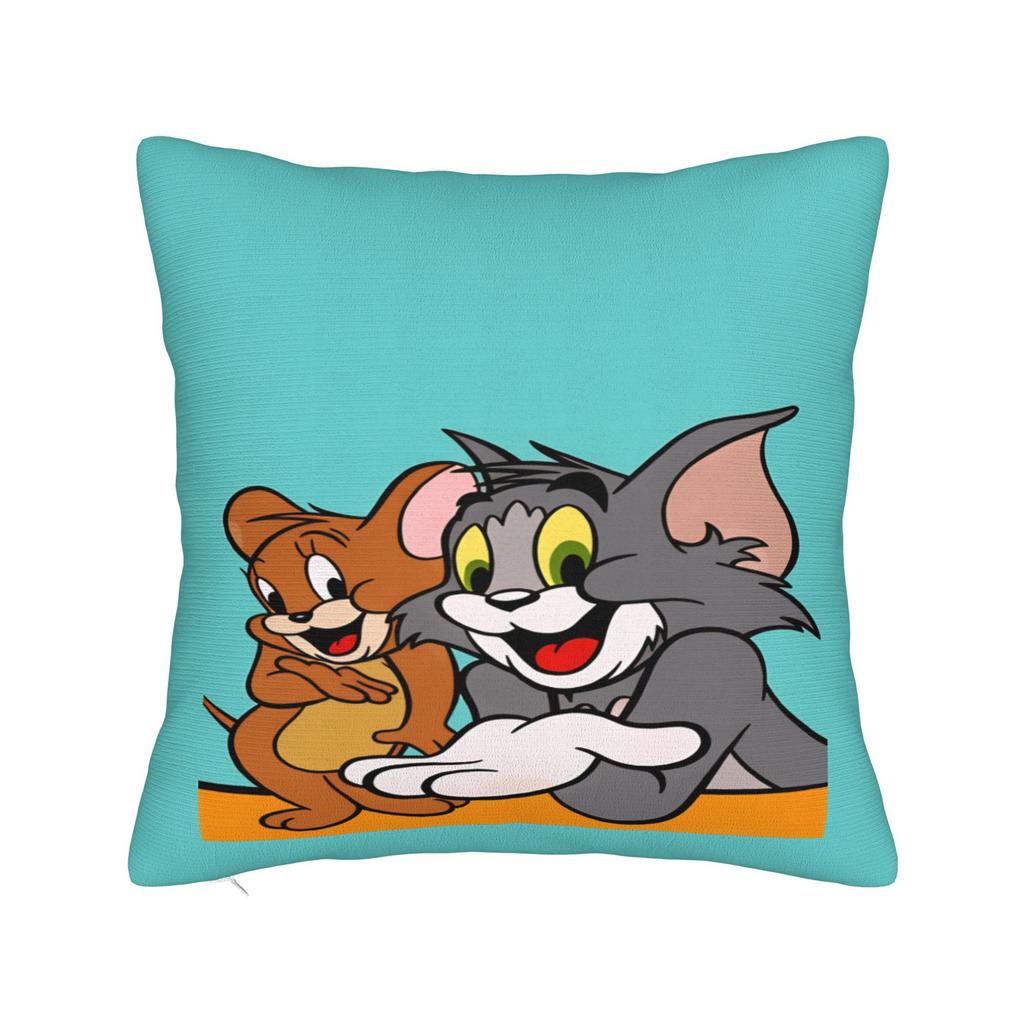 Good Friends Jerrys and Toms Pillow Case  Soft Pillow Cover For Sofa Couch Bed Living Room Morden Cushion Cover