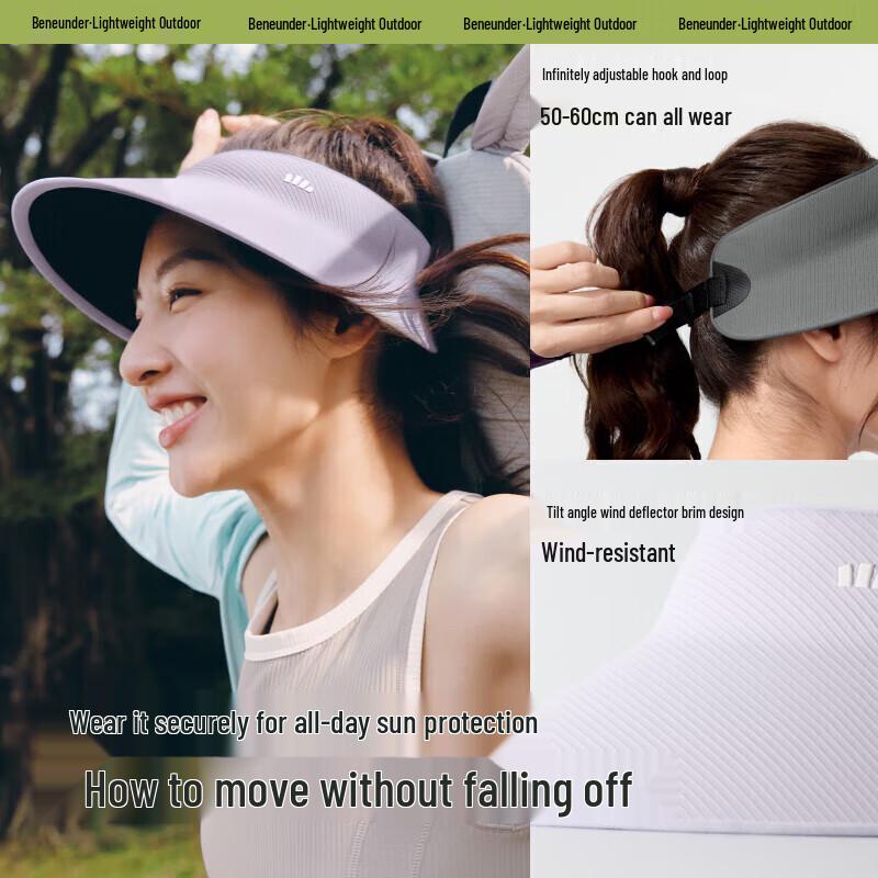 Beneunder Women's Roll-Up Seamless Sun Visor UL711