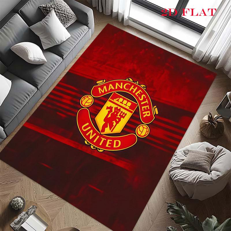 Raw MUFC Passion Carpet Rug for Living Room Bedroom Home Sofa Decoration,Kids Play Nonslip Floor Mat