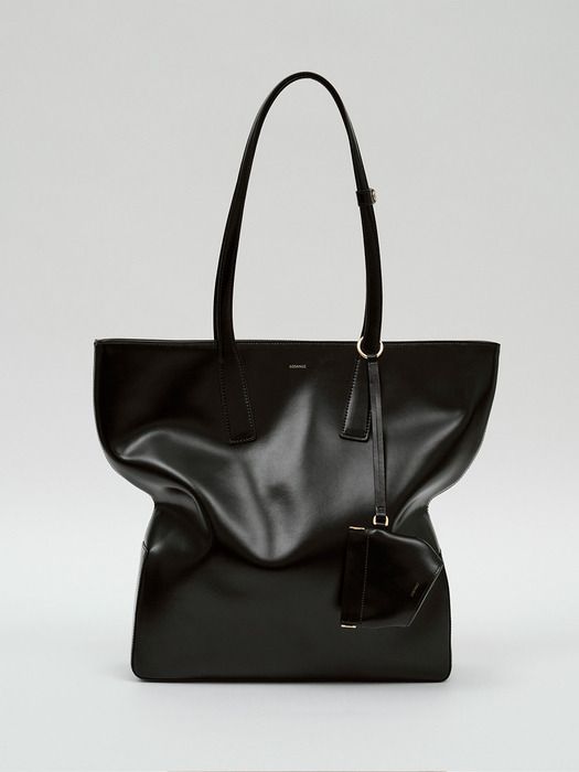 LOSANGE LEATHER POCKET CHARM_BLACK