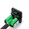 RJ45 Network Cable Connector CAT5E Panel Installation Module Shielded Solder-free Network Cable Extender Category 5 Panel Socket