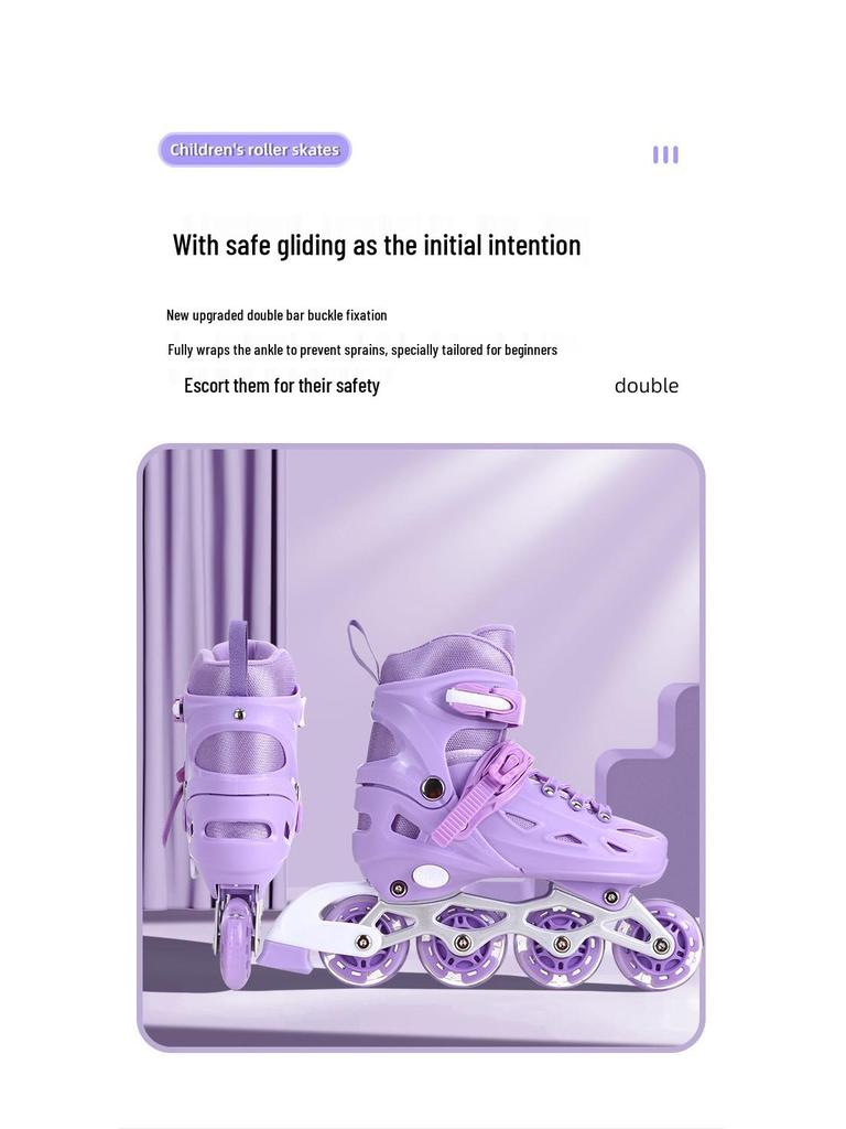 Kinder-Kombi: Eis- & Inlineskates für Anfänger - Rollschuh-Set für Jungen & Mädchen