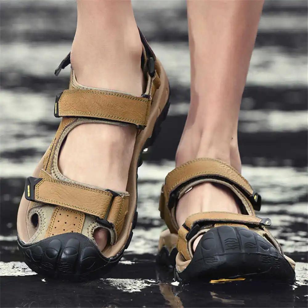 Velká velikost Velké rozměry Golfové boty Muž Protiskluzové sandály Pánské pantofle Tenisky Sportovní Ručně vyráběné Temis Přenosné