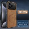Magnetic Leather Case for iPhone 17 Pro Max 17 Pro Air Cover Soft for Mag-safe Full Camera Protector Shockproof Shell Fundas