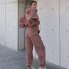 European Station Autumn and Winter New Hooded Drawstring Pants Pullover