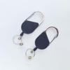 Portable High-Rebound Retractable Keyring with Steel Wire Rope and Elastic Pull Cord