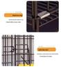Indoor Folding Dog Cage with Toilet for Medium and Small Breeds: Suitable for Teddy, Bichon, Corgi, Shiba Inu.