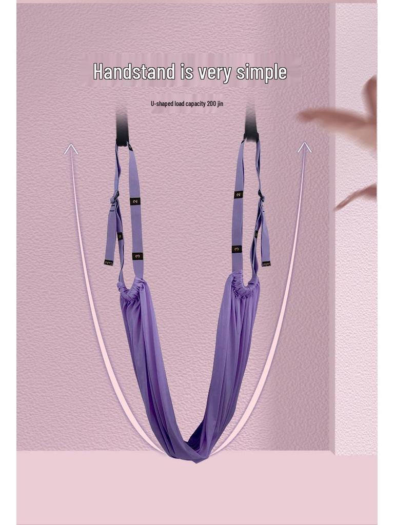Aerial Yoga Rope Hammock for Lumbar Extensions & Handstands