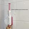 Metal Paper Towel Holder No Drill, Square Round Kitchen Tissue Dispenser, Wall Mount Toilet Paper Rack for Bathroom
