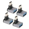 4pcs Right Angle USB C To USB Adapter 10Gbps High Speed 90 Degree Usb Female To Type C Male Adapter
