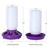 1L Poultry New Thickened Feeder and Drinker Chicken Feeder Bucket Automatic Water Food Dispenser Chick Drinker Feeding Bucket