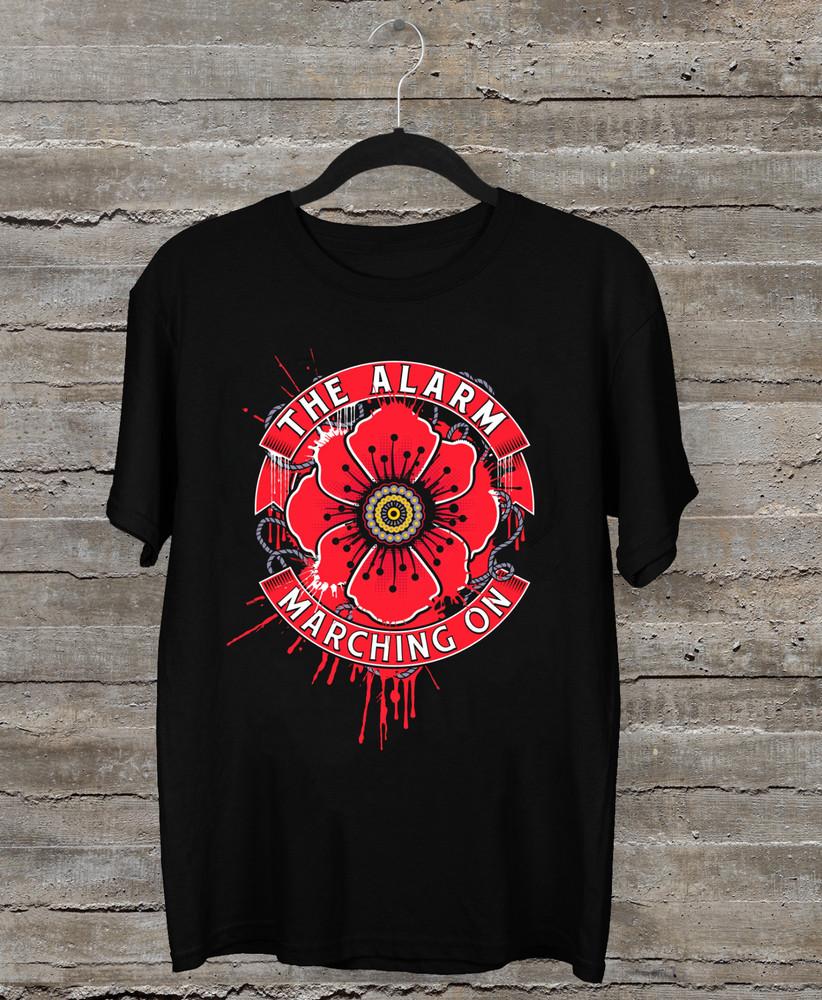 NEW The Alarm Band Logo Classic Black All Size T-Shirt AC1141