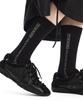 Treemingbird Flat Cowhide Leather Sneakers [ Black ]