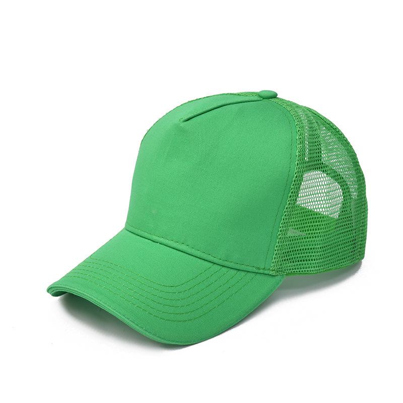 Mesh Summer Trucker Cap with Logo Embroidery - Perfect for Team Building and Baseball Events
