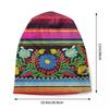 Custom Mexican Flower Skullies Beanies Caps Unisex Winter Warm Knitting Hat Women Unisex Cool Adult Bonnet Hats Outdoor Ski Cap