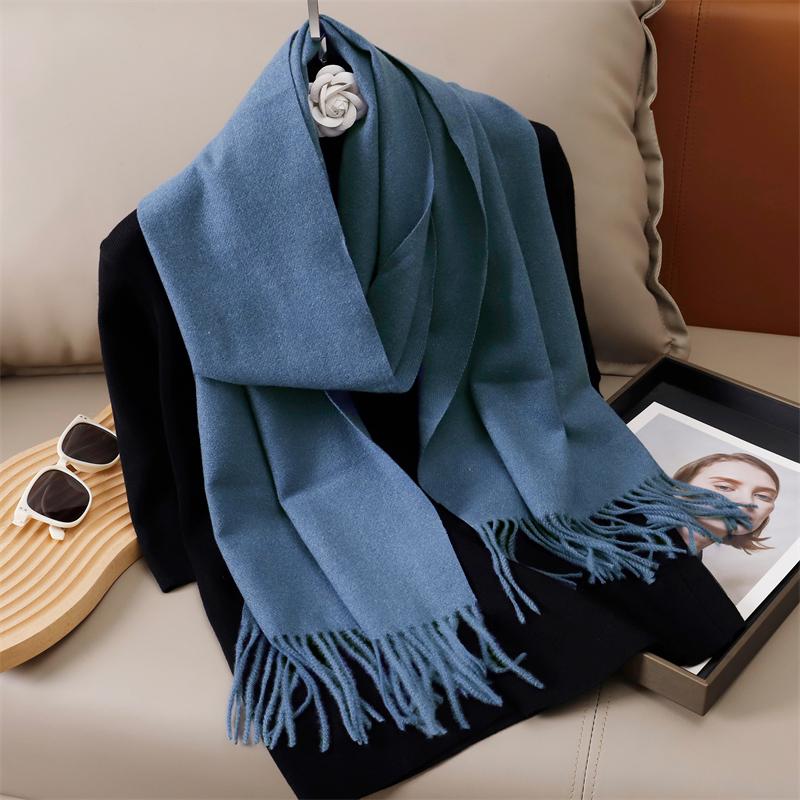 Winter Solid Scarf Women Cashmere Soft Warm Scarves Hijab Female Long Headband Shawl Wrap Bandana Foulard Echarpe Poncho Stoles