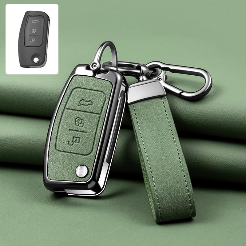 For Ford Focus 2 Mk2 Fiesta Mondeo Galaxy Falcon Territory Ecosport Kuga Escape Car Key Case Cover Shell Keychain Accessories