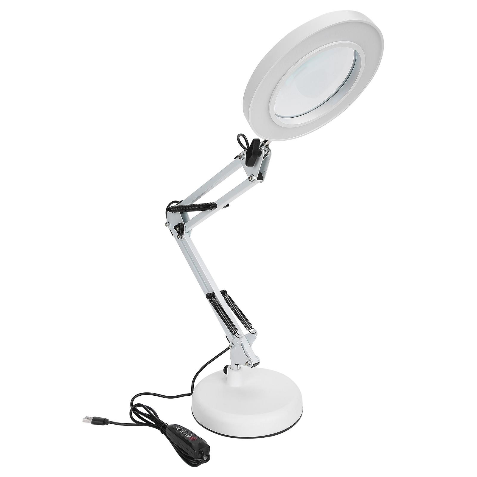 

5X Magnifying Glass Lamp LED Chips with USB Interface 30006500K for Manicure Tattoo Using