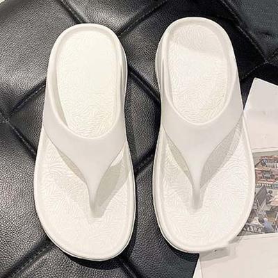 Sandal Soft Sole Non-slip Flip Flops Resilience Thickened EVA Slippers Stylish Solid Color Outdoor Flip Flops Vacation Travel