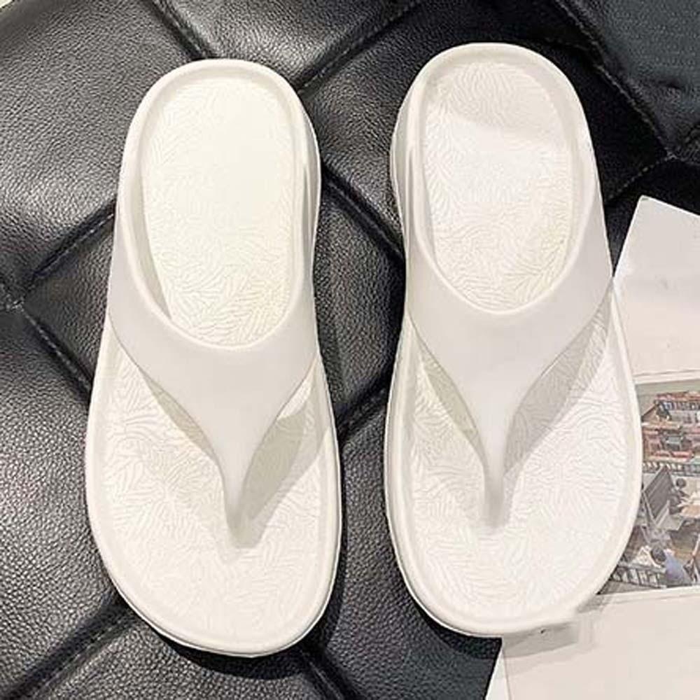 Sandal Soft Sole Non-slip Flip Flops Resilience Thickened EVA Slippers Stylish Solid Color Outdoor Flip Flops Vacation Travel