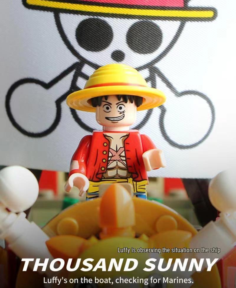 One Piece Thousand Sunny Chopper Pirate Ship Building Blocks Toy